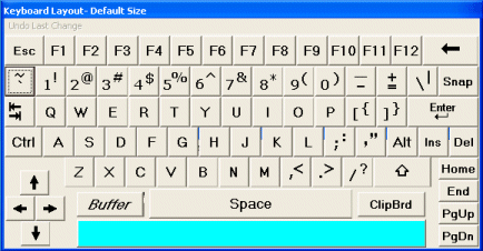 simple qwerty keyboard layout